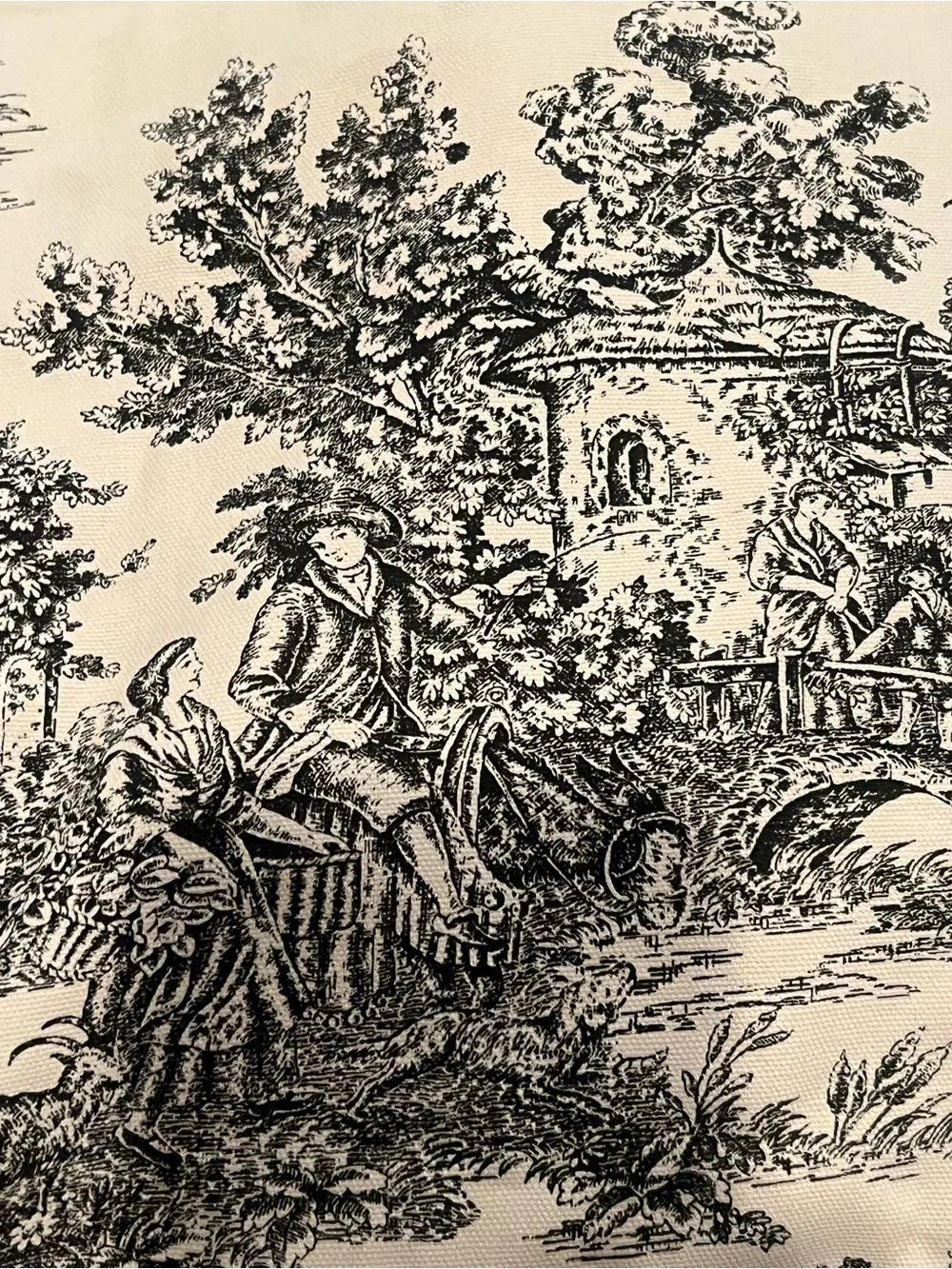 Toile French Country Curtains